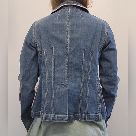 Marc Jacobs Denim Jacket Peter Pan Collar *Small - Picture 3 of 10